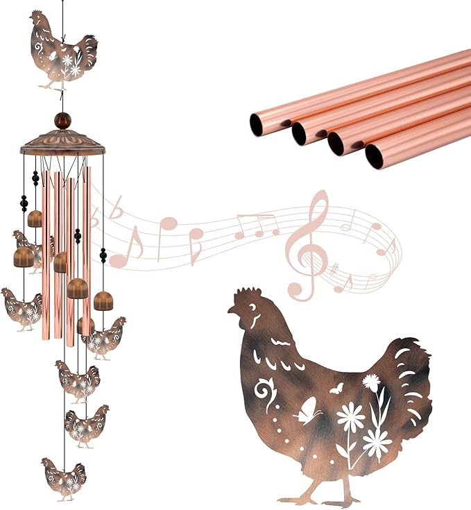 Christmas Wind Chimes for Outside, 35'' Metal Christmas WindChimes