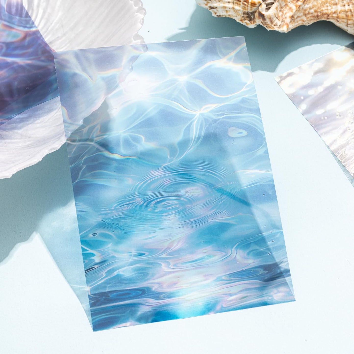 AuriicLeaf Wave PET Scrapbook Stickers Set, 60PCS Ocean Ephemera for Scrapbooking, Junk Journaling, Crafting, DIY Projects, Diaries, and Art Supplies