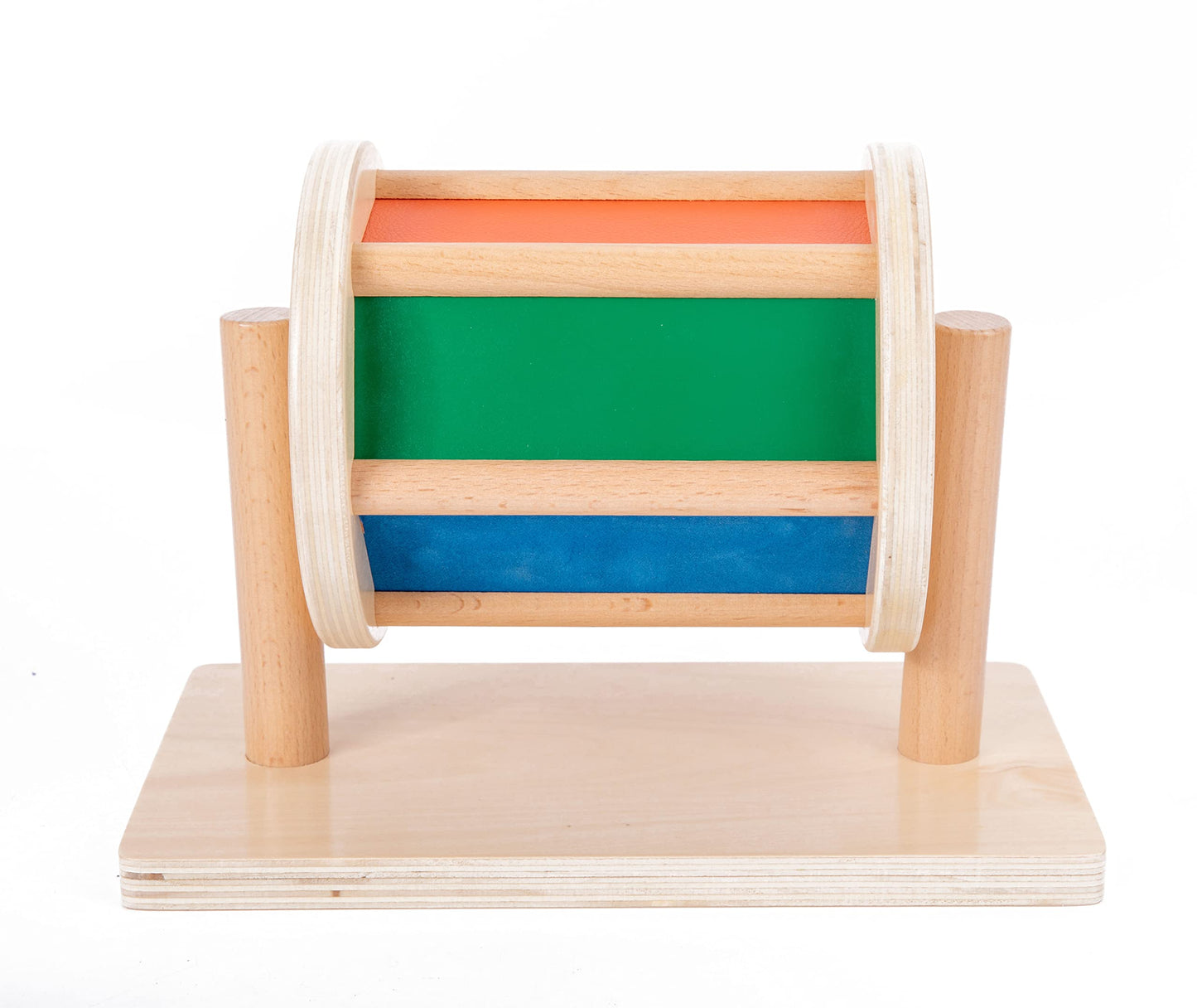 Full Size Spinning Drum Montessori Toys for Infant 6 - 12 Months 1 Year Old Babies Toddlers (Multiple Materials)