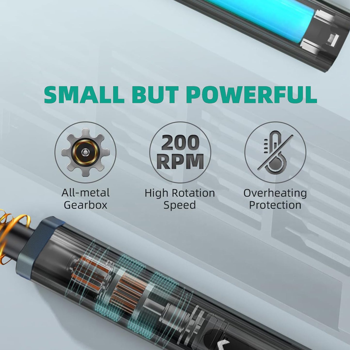 ORIA Electric Screwdriver Set, 33 in 1 Precision Screwdriver Set, Rechargeable Mini Electric Screwdriver, Portable Repair Tool Kit, LED Lights for Electronics Phone PC