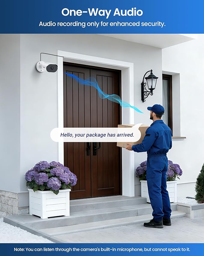 ZOSI 8CH 1080p Home Security Camera System with Audio, AI Person Vehicle Detection, 4pcs Outdoor Indoor Wired Cameras, Night Vision, H.265+ 8 Channel DVR with 1TB HDD, 24/7 Recording, No Monthly Fees