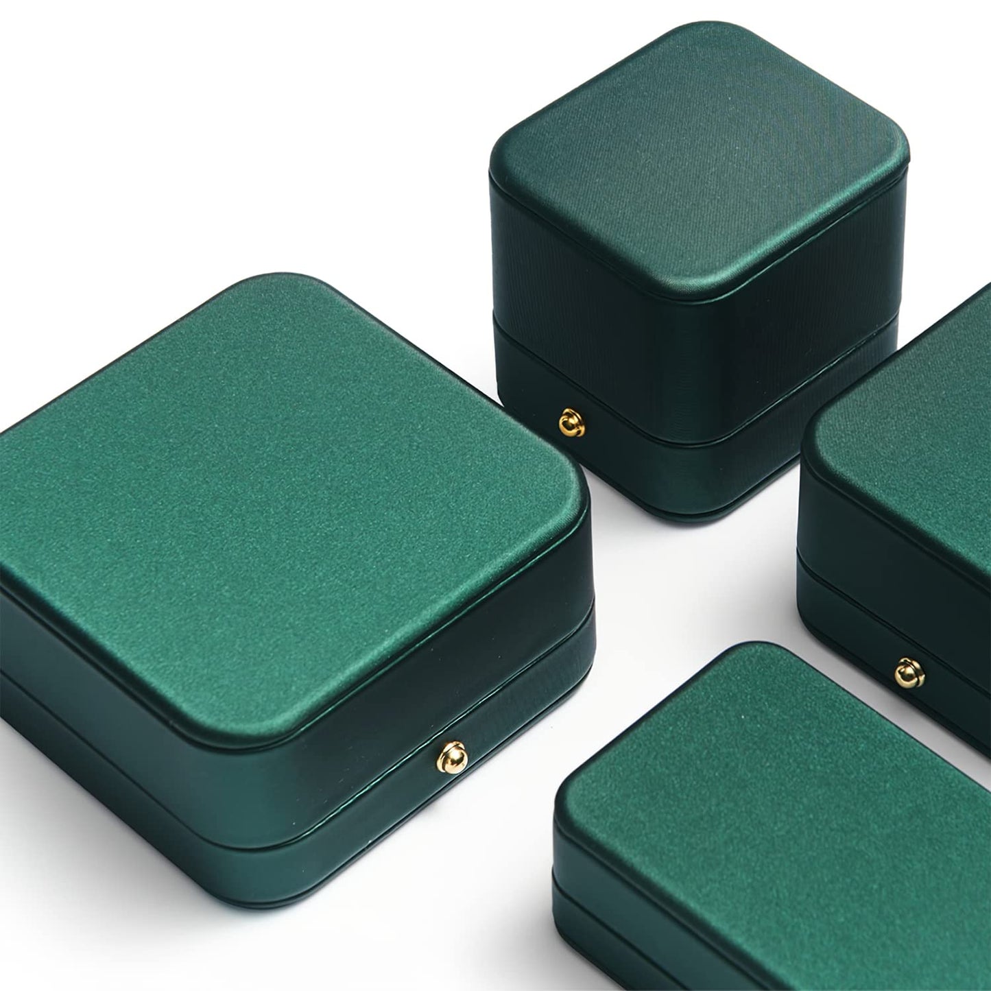 Oirlv Premium Leather Necklace Pendant Box Velvet Interior Velvet Jewelry Gift Box Long Chain Necklace Display Storage Case