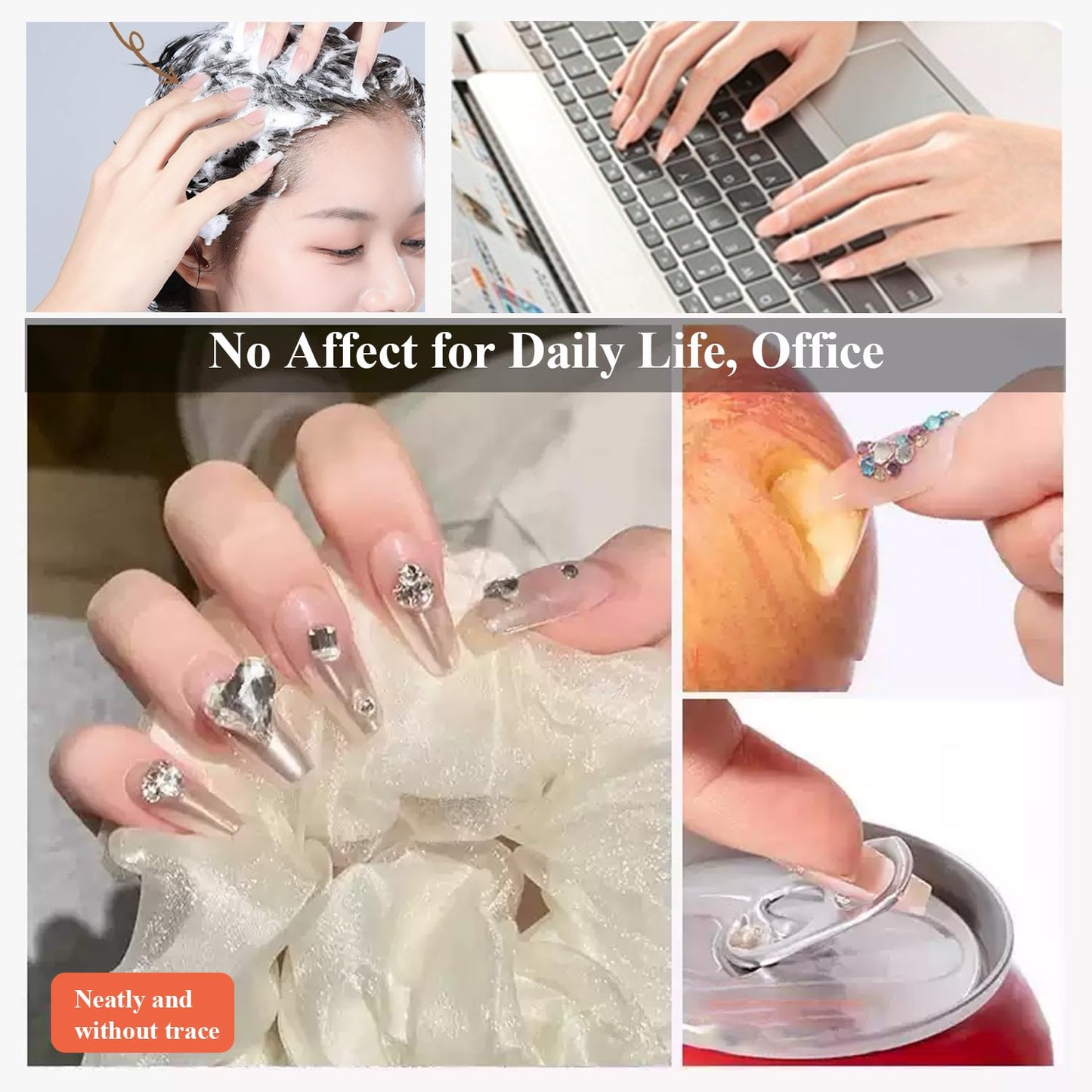Nail Adhesive Tabs, Sticky Tabs for Nails, Strong Nail Glue for Press On Nails, Waterproof Stickers (25 Sheets (600 pcs))