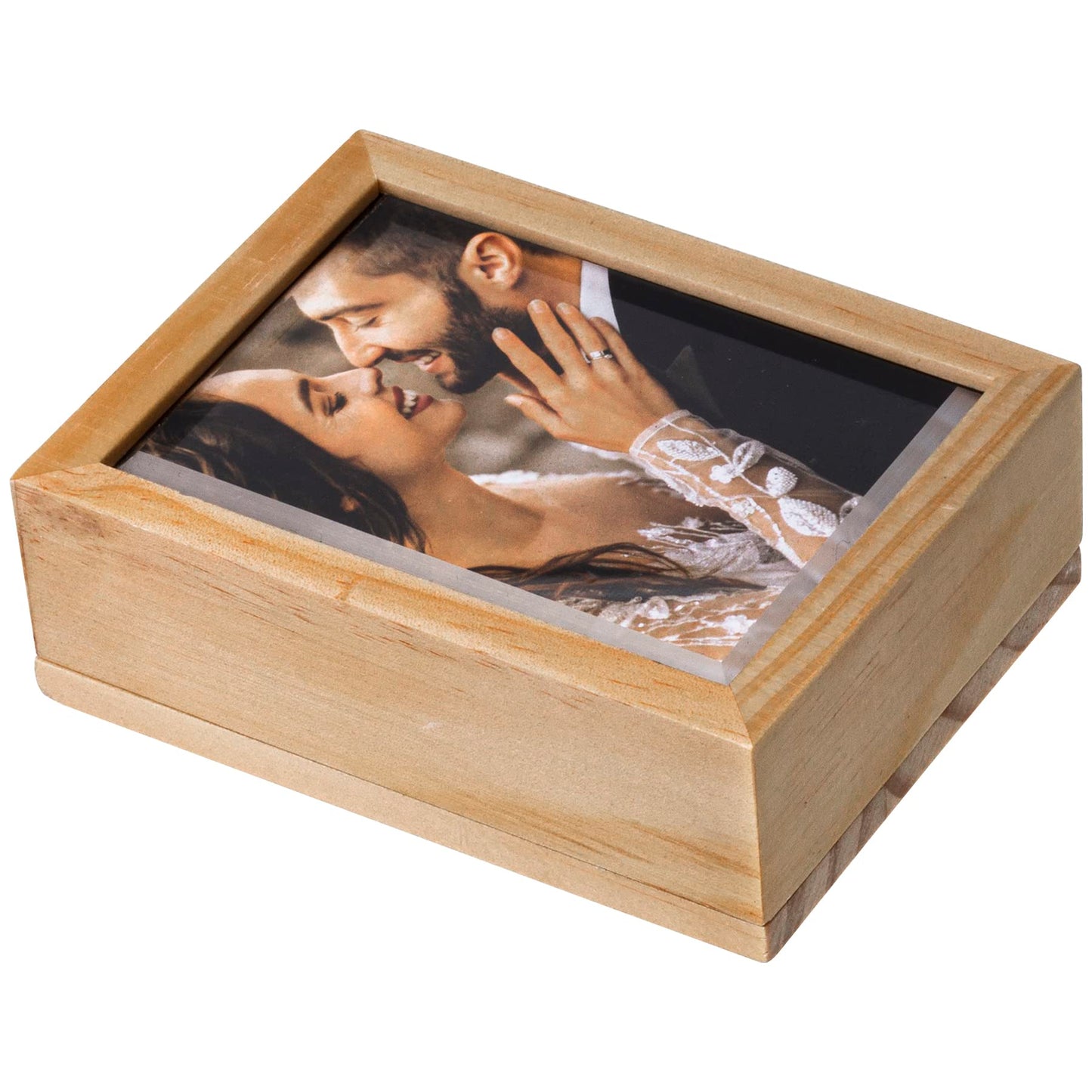 Neil Enterpises Inc. Wood Elite Flash Drive Box with Photo