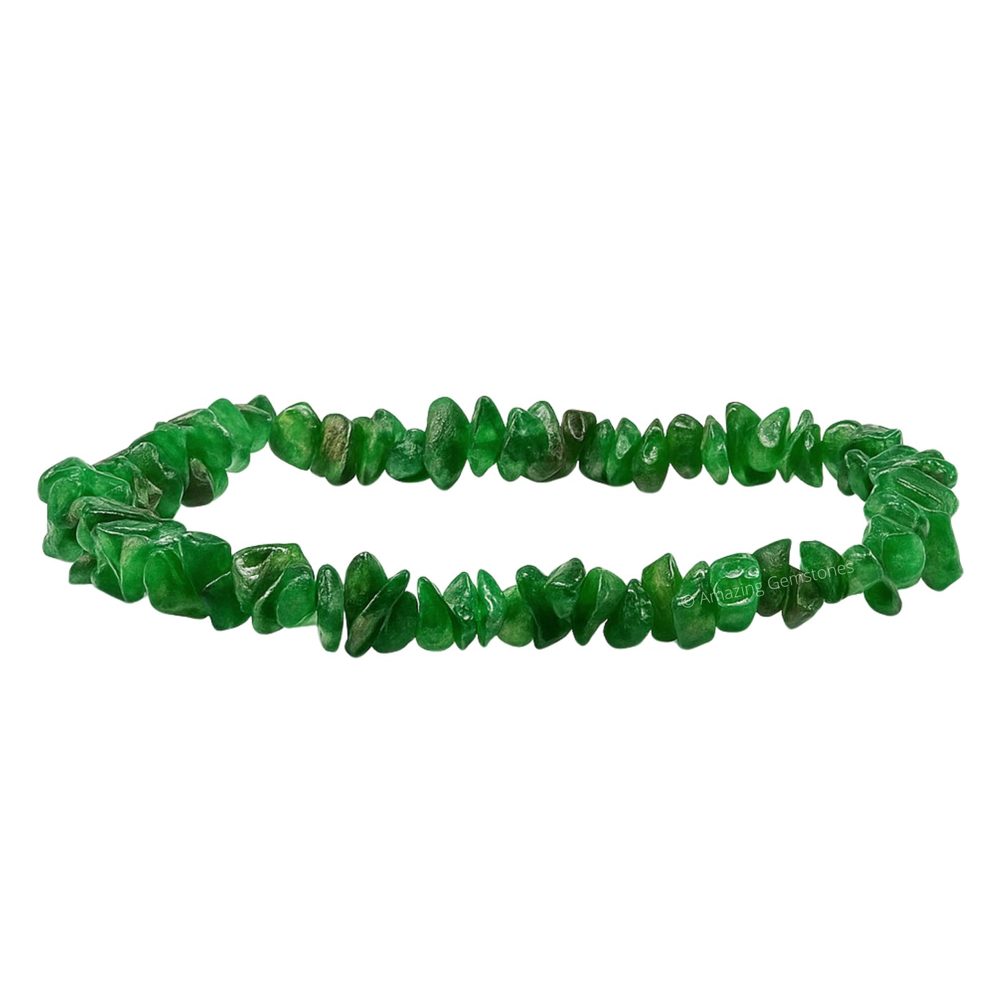Amazing Gemstone Chips Bracelet (Green Aventurine)