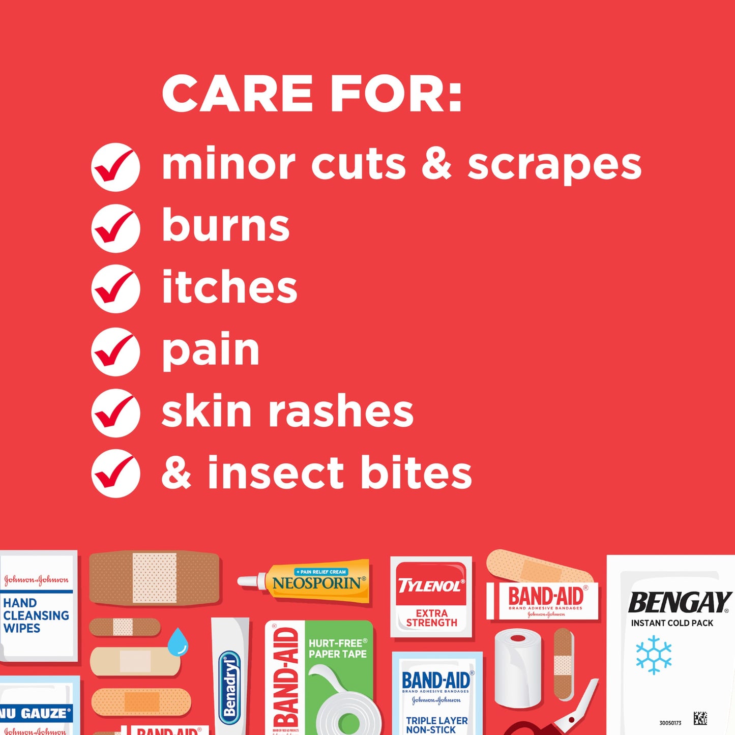 All-Purpose Portable Compact First Aid Kit for Minor Cuts, Scrapes, Sprains & Burns, Perfect for Home, Car, Travel, Camping Essentials & Outdoor Emergency Kit, 160 Piece