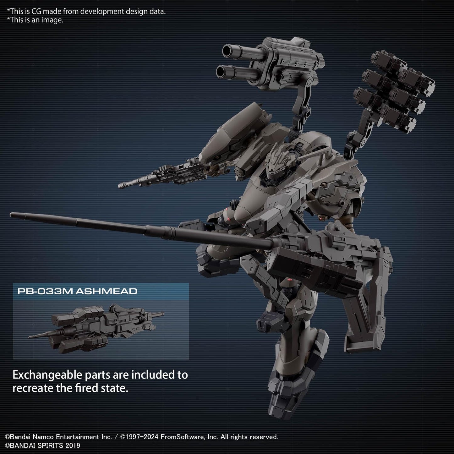 Bandai Hobby - Armored Core VI Fires of Rubicon - #01 RaD CC-200 Orbiter Nightfall 30 MM 1/144 Model Kit