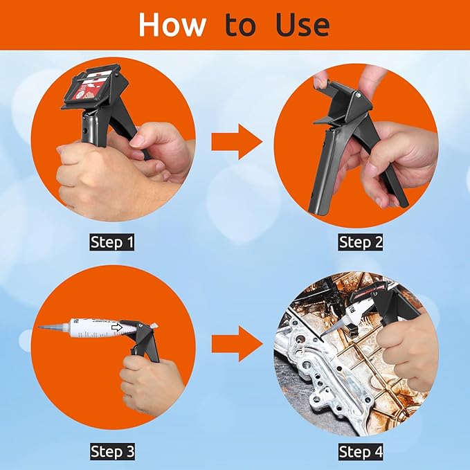 RTV Silicone Tube Extrusion Tool，Efficient RTV Silicone Tubes Squeezer Dispenser, Maximize Reduce Material Waste