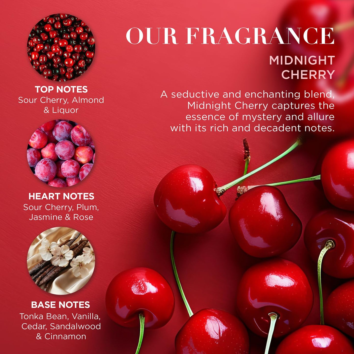 Baylis & Harding Midnight Cherry Luxury Pamper Present Gift Set - Vegan Friendly