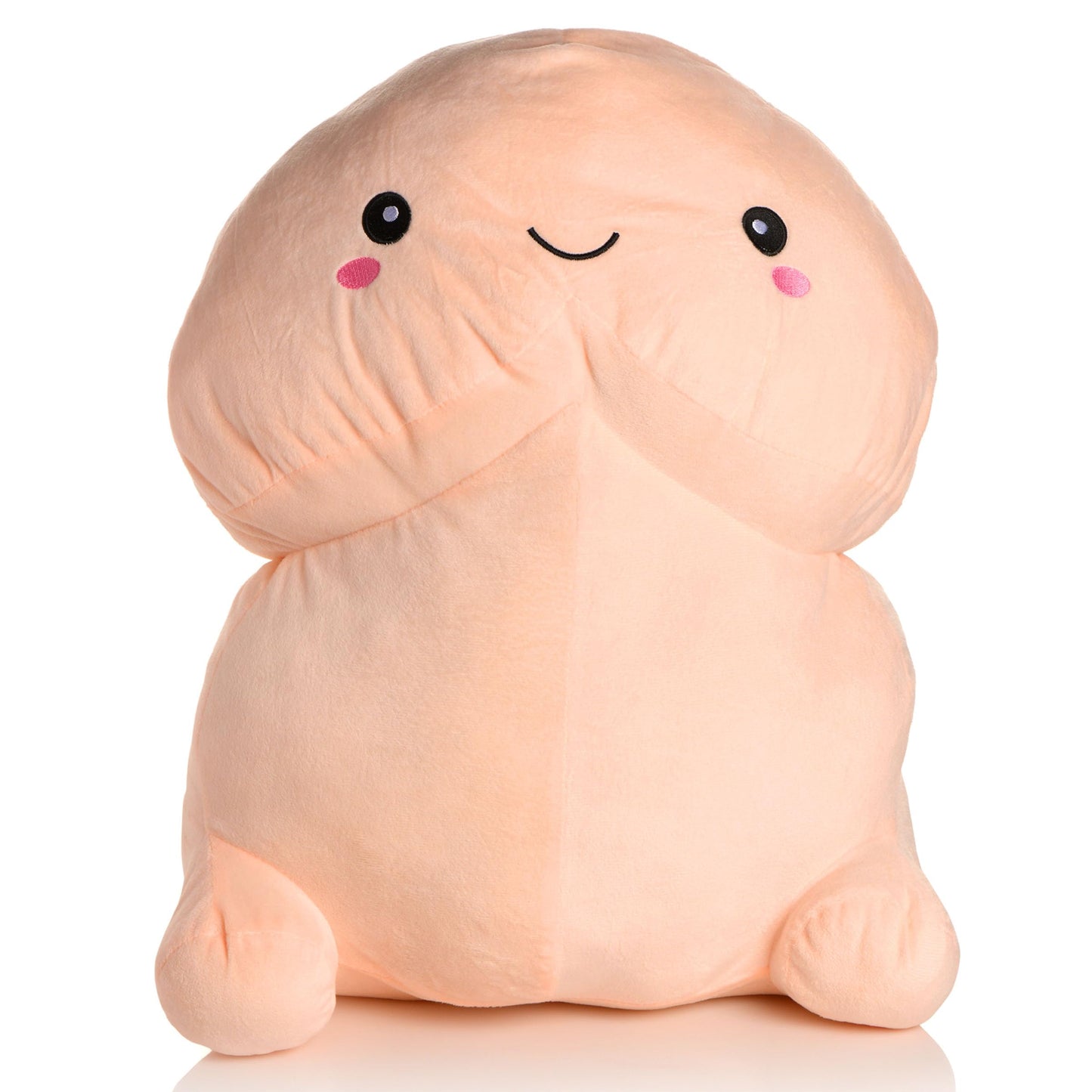 XR PLAY HARD. Chibi Cute Soft Stuffed Pecker Pillow - Creative Funny Prank Gift for Friend Bachelorette Party Fun Gifts, Large Machine Washable Plushies - 1 Piece (17.7in)