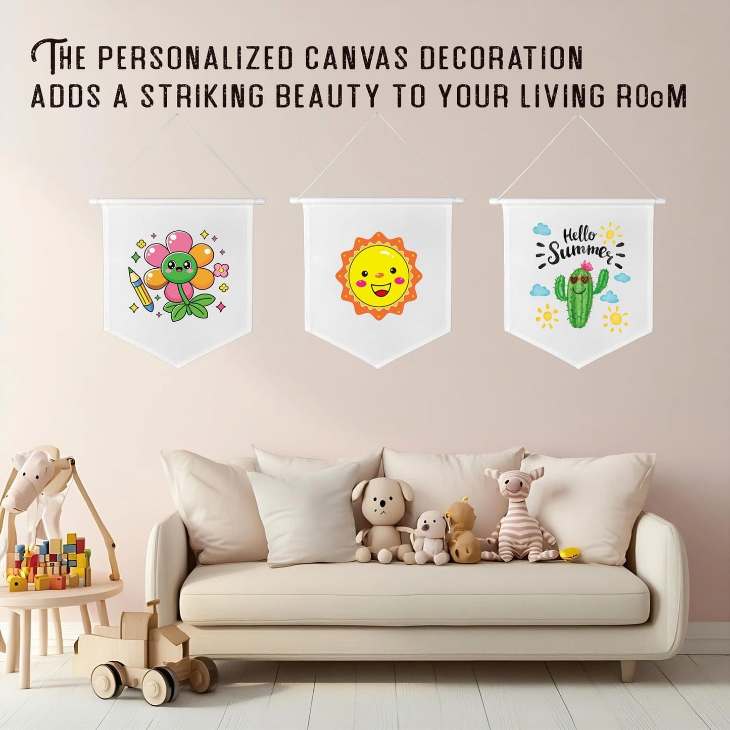 TTXXLL 30pcs Blank Canvas Banners 10.82"x11.81",12oz Fabric Canvas Wall hanging Art for DIY Kids Room Decor,Jewelry Storage Case Stand Enamel Pin Wall Display Banners for Enamel Lapel Badge Collection,Birthday,Educational Play