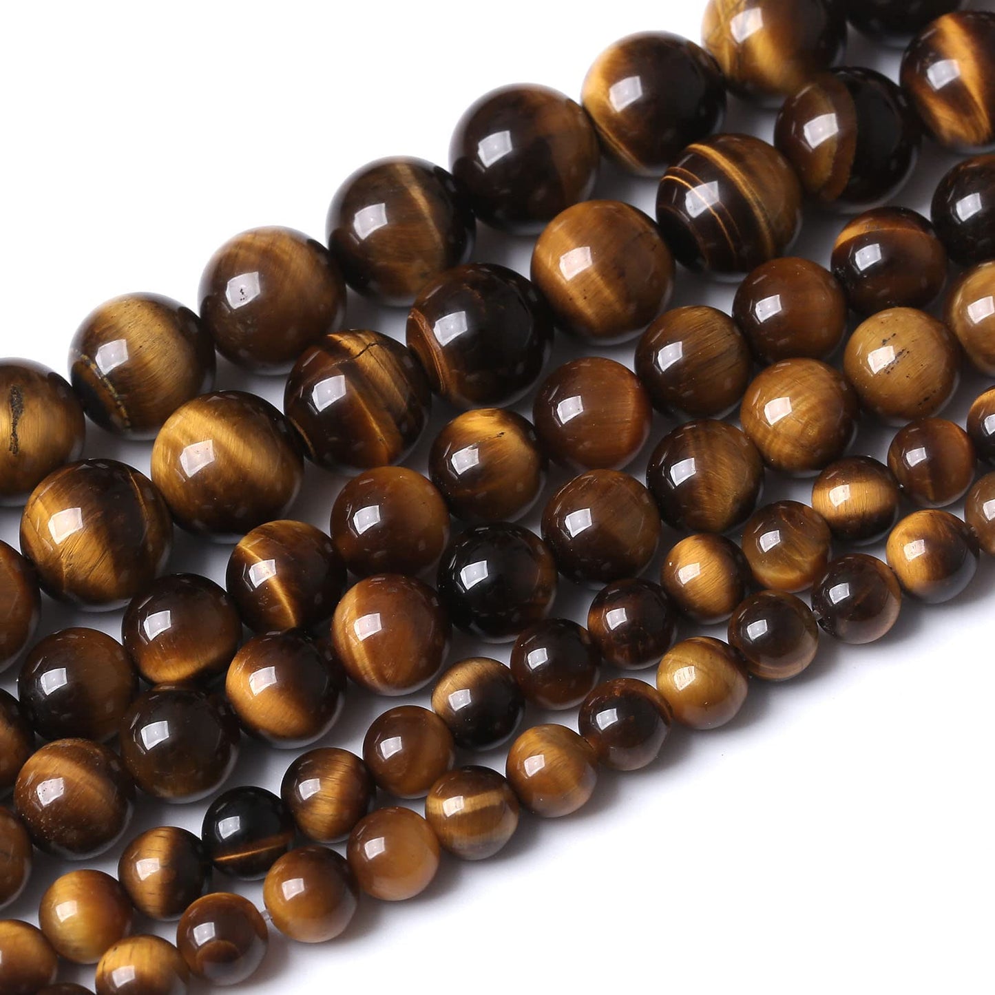 36PCS 10MM AAA Yellow Tiger Eye Stone Beads Natural Gemstone Bead Crystal Healing Energy Jewelry Making DIY 15 inches