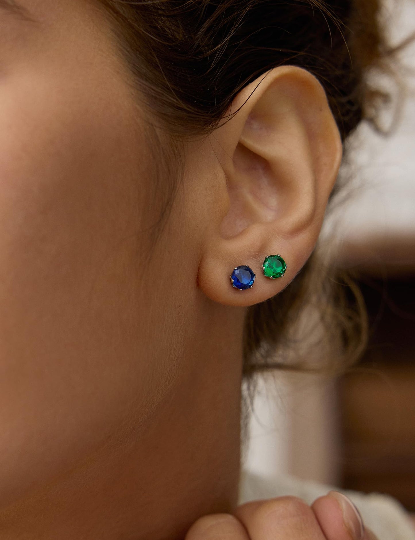 12 Pairs Hypoallergenic Surgical Steel Studs – 12-Color Cubic Zirconia Earrings for Women & Men"