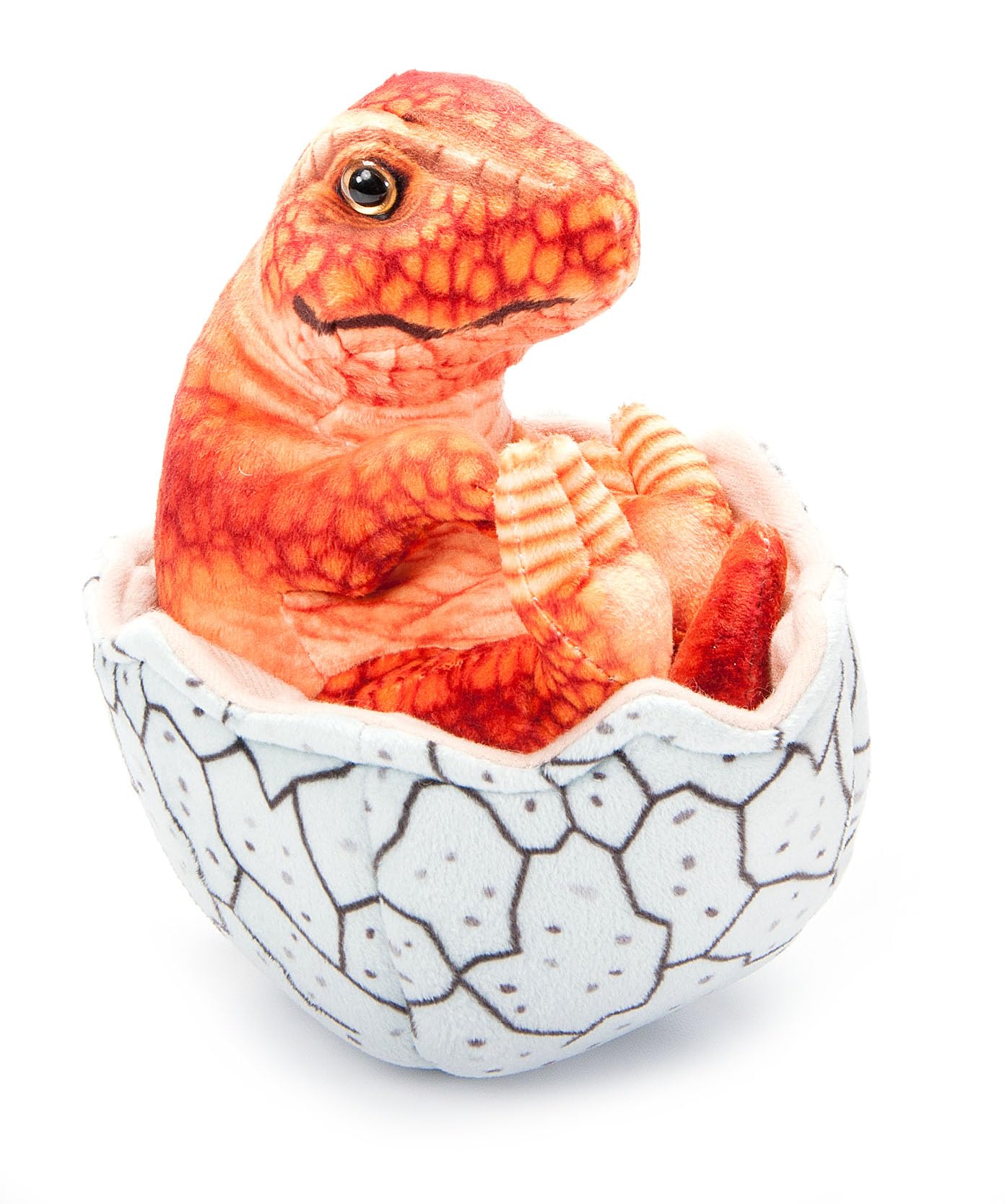 The Petting Zoo Hatchling T-Rex Dinosaur Stuffed Animal Plushie, Gift for Kids, Dinosaur Animals, Orange Dinosaur Plush Toy 8 inches