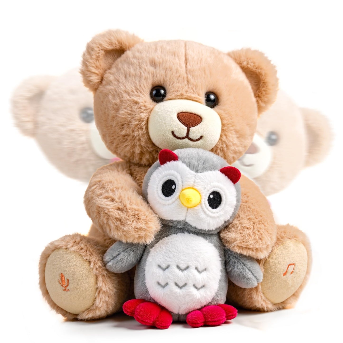eJog Pup Baby Teddy Bear Stuffed Animal Soft Animated Plush Bear Toys Sensory Toy for Babies and Toddlers, Dancing and Repeats What You Say
