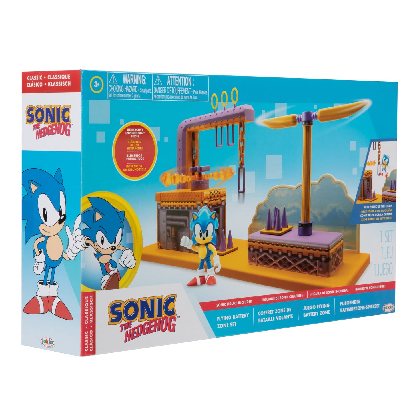 Sonic The Hedgehog Flying Battery Zone Playset with Sonic figure