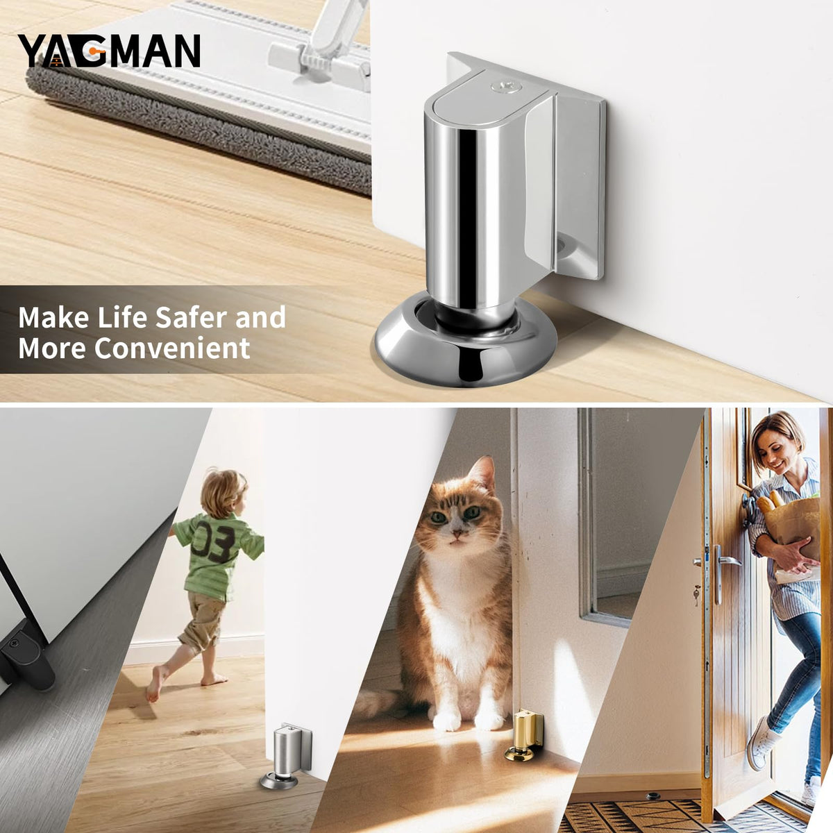 Magnetic Door Stopper Floor Mount