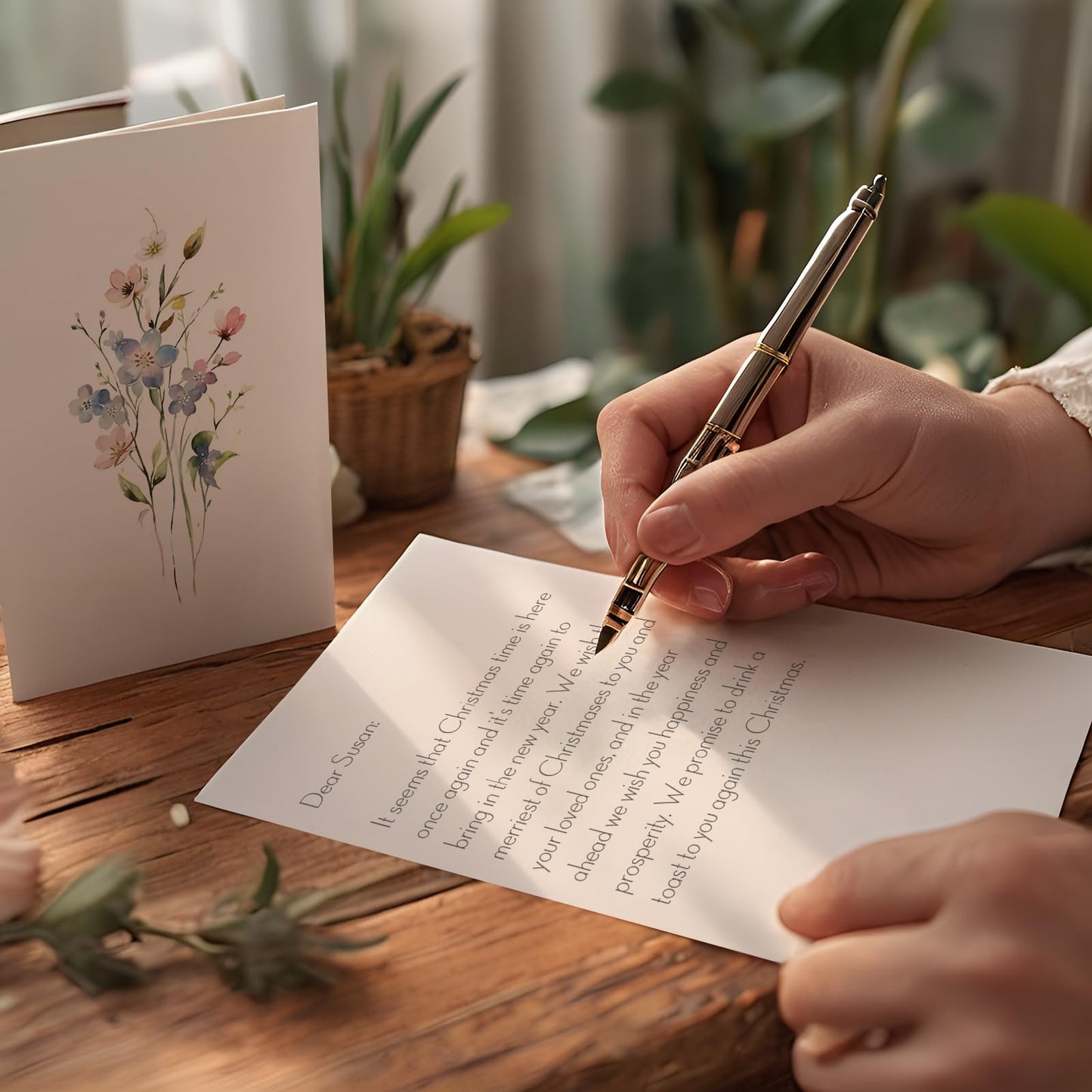 XXINMOH 100 PACK Blank Cards with Envelopes, Blank Greeting Cards 4x6, Beautiful Blank Greeting Cards, Elegant Floral Note Cards with Peel-and-Seal Envelopes, Empty Stationary Set For All Occasions