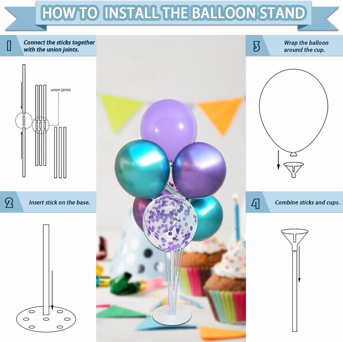 299 Pcs Mermaid Birthday Decorations, Mermaid Party Decorations Kit - Disposable Dinnerware Set with 25 Guests, Backdrop, Balloon, Banner, Tablecloth, Knives, Forks, Spoons, CakeTopper
