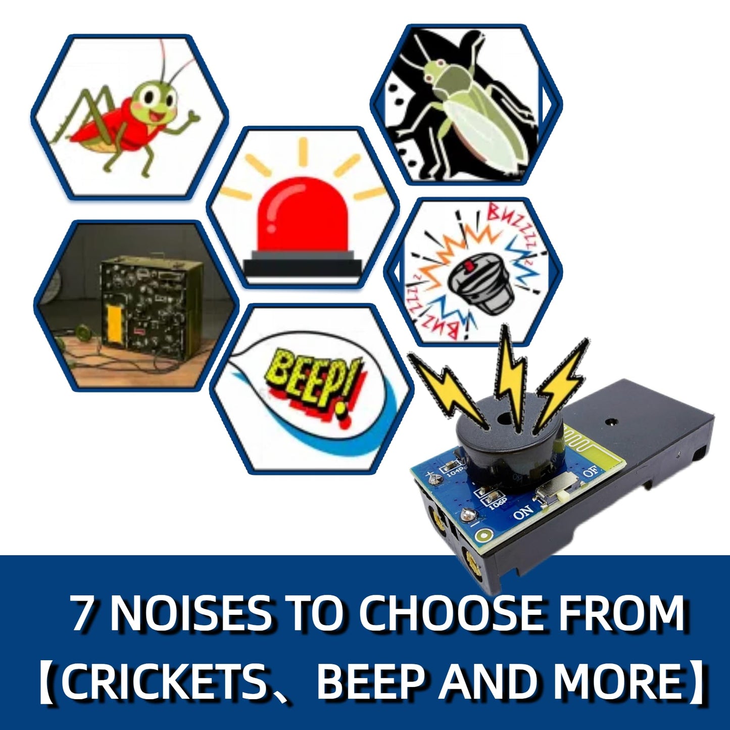 Cricket Noise Maker Prank with Remote Control, Hidden Sound Prank Device for Adults, Prank Kit, Gag Gift for Office, Home, Car and Parties, Annoying Pranks, Funny Noise Maker
