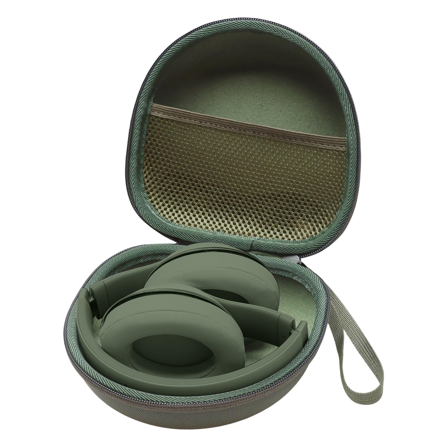 Headphone Headset Case for JLab JBuds Lux ANC/JLab Go Lux ANC/TOZO HT3/Beats/JBL/BERIBES/Picun/KVIDIO Noise Cancelling Over-Ear Foldable Headphone, Dark Green