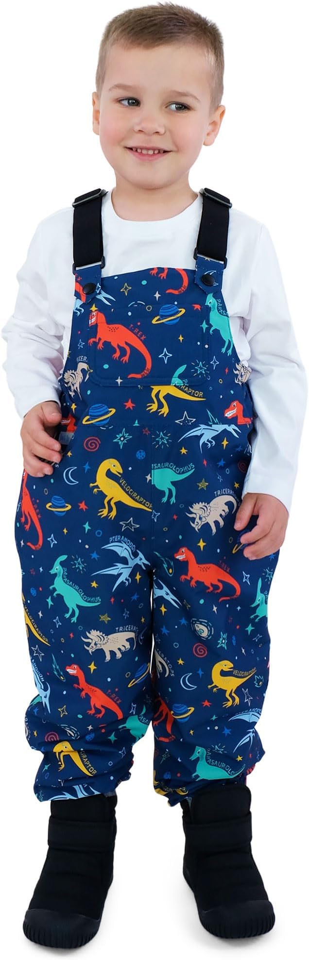 JAN & JUL Waterproof Rain Bib Pants, Overalls for Toddlers and Kids