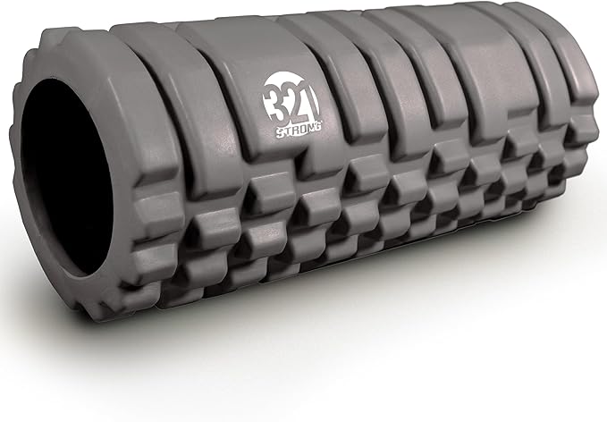321 STRONG Foam Roller - Medium Density Deep Tissue Massager for Muscle Massage and Myofascial Trigger Point Release, with 4K eBook