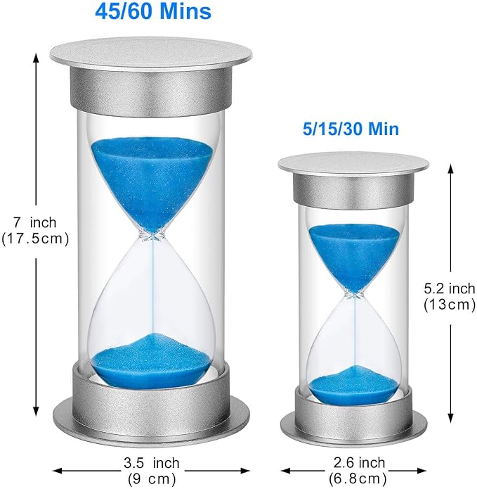 SuLiao Hourglass Sand Clock Timers: 30 Minute Hour Glass Timer,Sand Watch for Kids Teachers Classroom Games