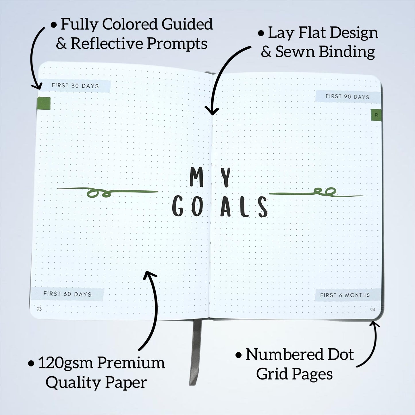 New Job Notebook Onboarding & Onwards! - Hardcover Guided Journal For Work, Business, Office Professionals Starting a Job, A5 Size (5.8 x 8.3 inch), 185 Pages, 120gsm Paper, Personal Organizer, Grey
