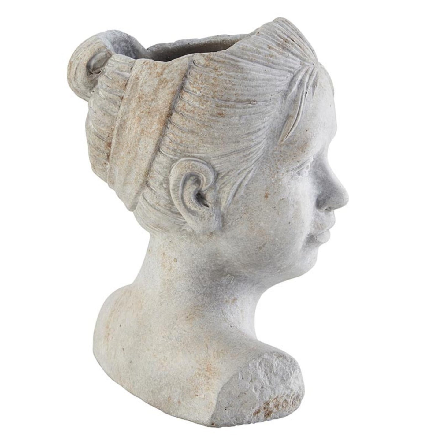 47th & Main Head Planter for Indoor or Outdoor Plants Face Ceramic Flower Pot for Succulents, Small, Girl