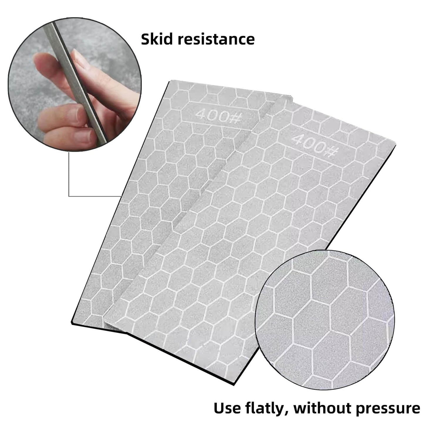 Diamond Sharpening Stone, 5 Pcs Knife Sharpening Stone for Kitchen Sharpening, Diamond Lapping Plate Coarse/Medium/Fine Grit Sharpener, 320/600/1000/2000/3000 Grit