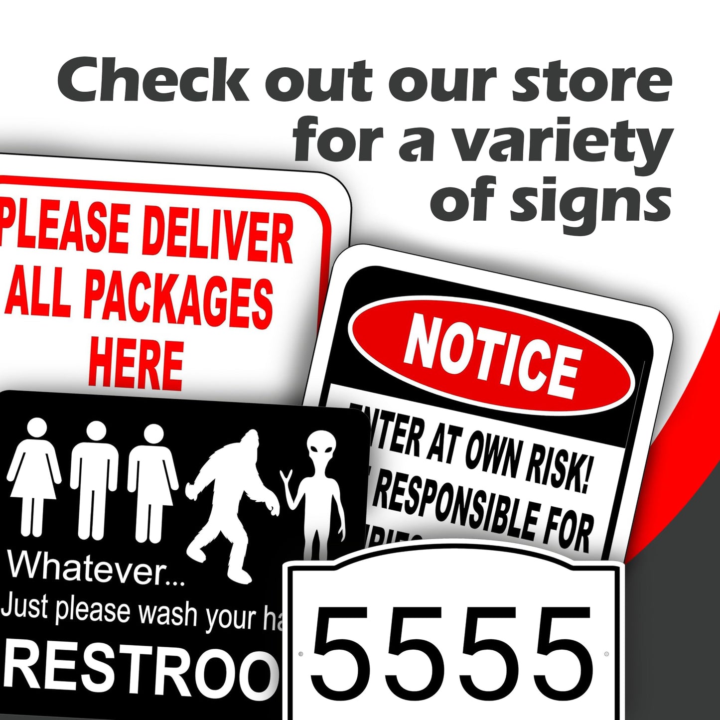 Just Please Wash Your Hands Bathroom Sign | Bigfoot Alien Funny Signs - Inclusive Decor - Door & Wall Restroom Signs - 8.5"x10"