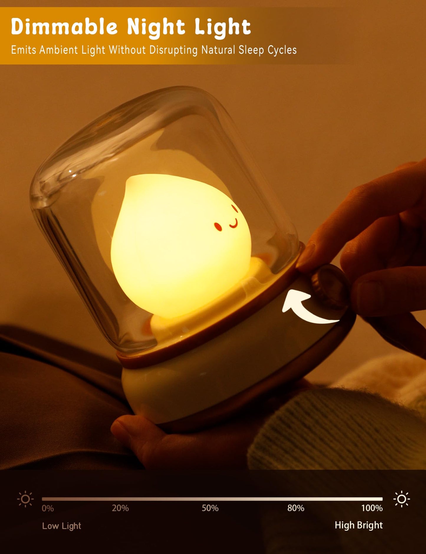 WANIDEA Cute Chibi Flame Lamp, Anime Cozy Lights, Retro Rechargeable Night Light, Decor, Cute Desk Accessories, Gifts.