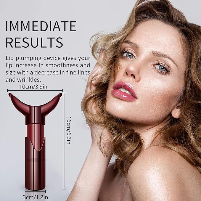 Lip augmenter for women, 2025 New Lip Plumper Device Manual Lip Plumping Tool Self-Suction Natural Fuller Lips, Lip Plumping Devices (1pc)