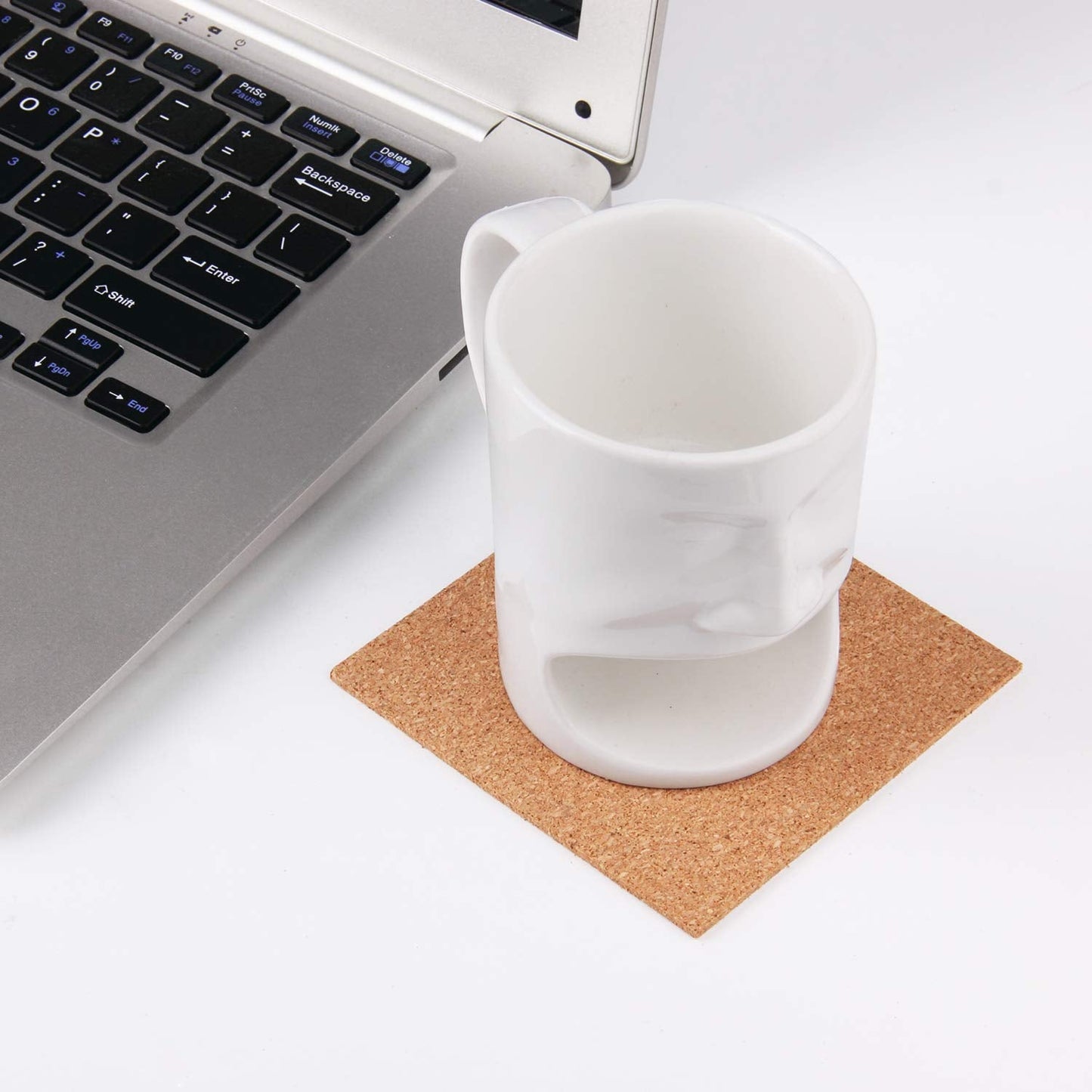 Arroyner 110 Pack Self Adhesive Cork Squares and Round DIY Adhesive Cork Board for Coasters and DIY Crafts