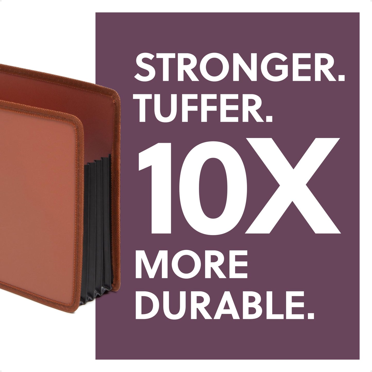 Smead Tuff Expanding Pockets, Set of 2 Poly Accordion File Organizers for File Folders, Straight-Cut Tab, 5-1/4 inch Expansion, Letter Size, Office Supplies, Document Organizer (73782)