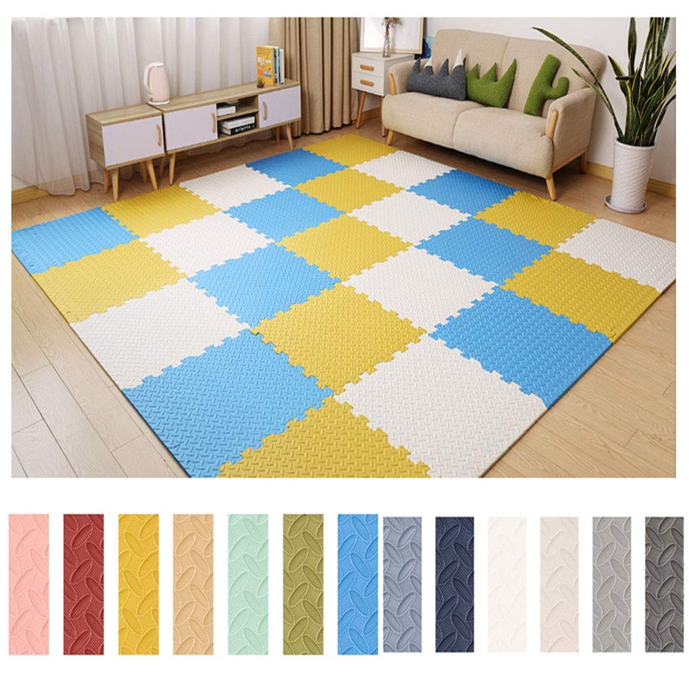 ALGFree Foam Puzzle Mat Soft Kids Baby Foam Activity Play Mat Interlocking Floor Tiles EVA Infant Crawling Mats, Customizable (Color : E, Size : 60x60x1.2cm-8pcs)