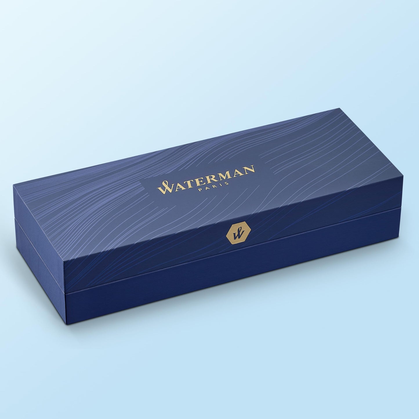 Waterman Hémisphère Ballpoint Pen | Gloss Black with 23k Gold Trim | Medium Point | Blue Ink | Gift Box