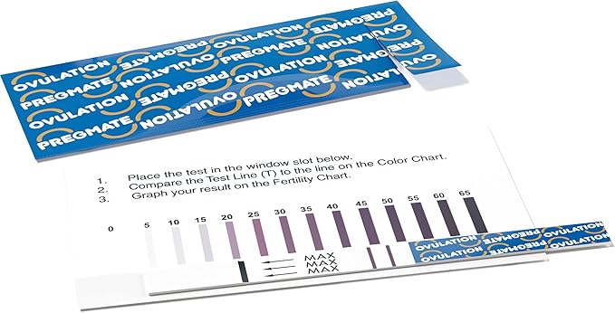 Pregmate 50 Ovulation Test Strips with Numerical LH Result Quantitative Predictor Kit (50 Count)