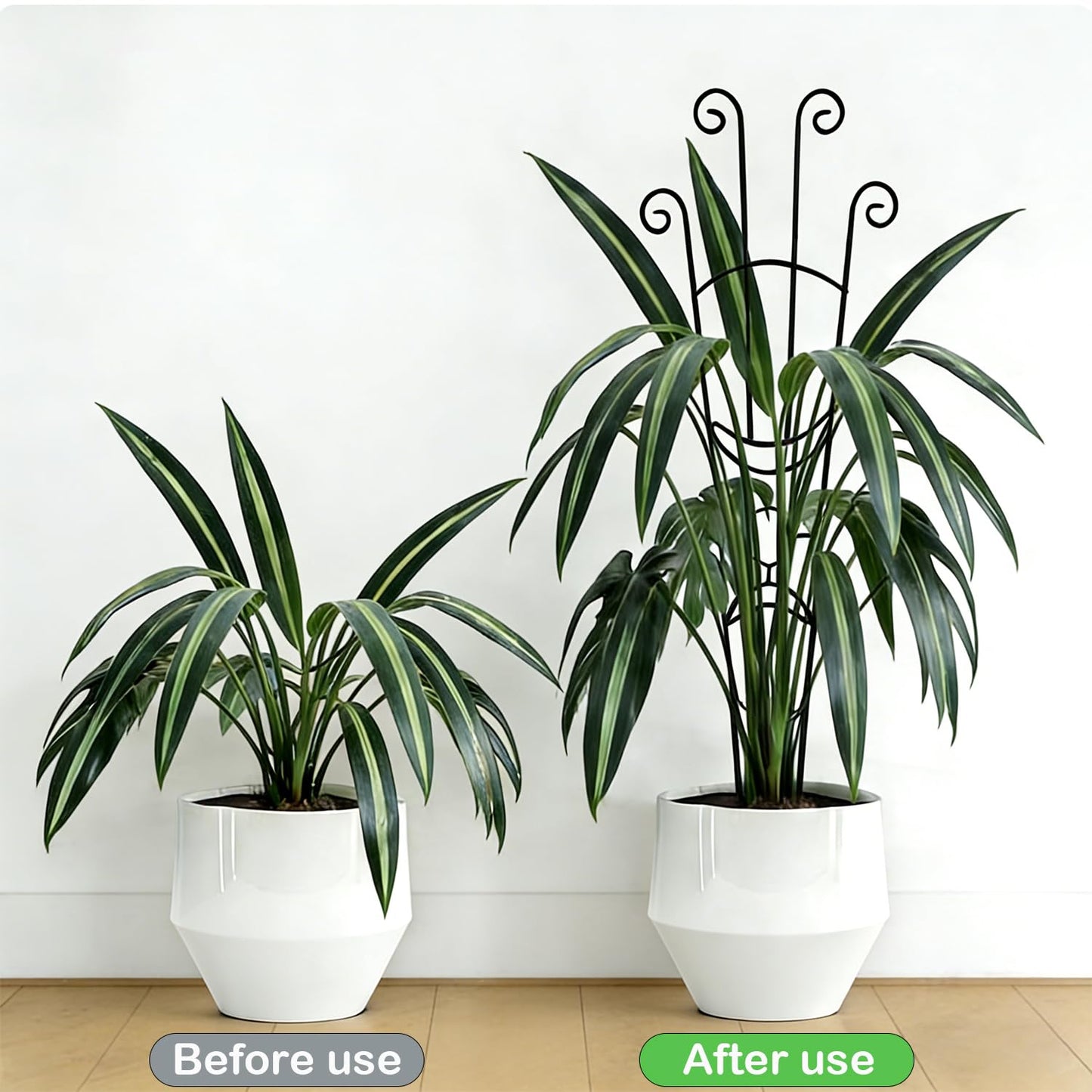 32.6in Trellis for Climbing Plants Indoor, 2 Pack Expandable Rustproof Metal Garden Plant Trellis for Potted Plants, Tall Heavy-Duty Houseplant Support for Monstera, Pothos, Ivy, Hoya