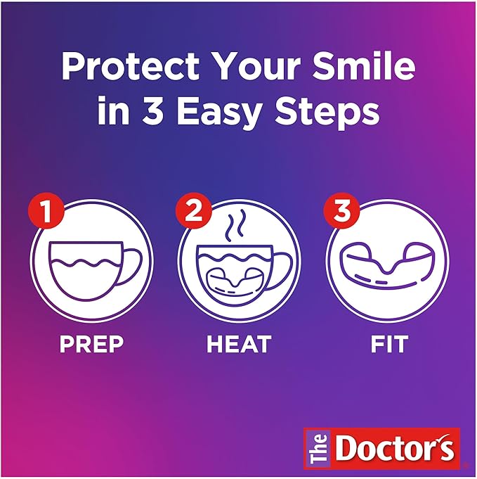 The Doctor’s NightGuard Mouth Guard for Grinding Teeth at Night, Includes Storage Case, Pack of 1