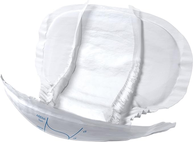 Abena San Premium Incontinence Pads, Moderate Absorbency, (Sizes 4 to 7), Size 6, 34 Count
