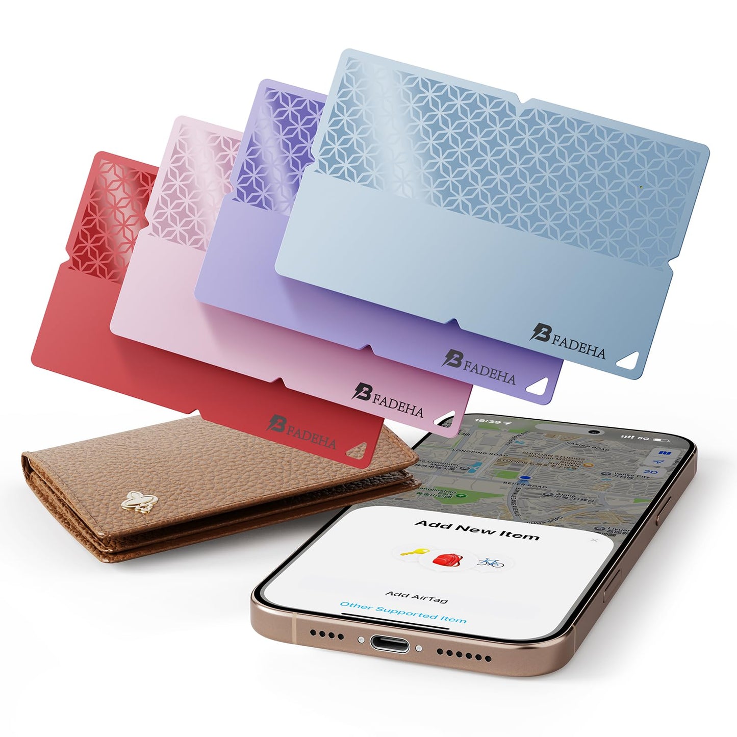 2026 [Apple MFi Certified] (iOS Only) Bluetooth Tracker Smart Card for Apple Find My iPhone Ultra-Thin Wallet GPS Tracker, 5-10 Years Staying Power, Keys Finder & Item Locator for Keys, Bags, Passport