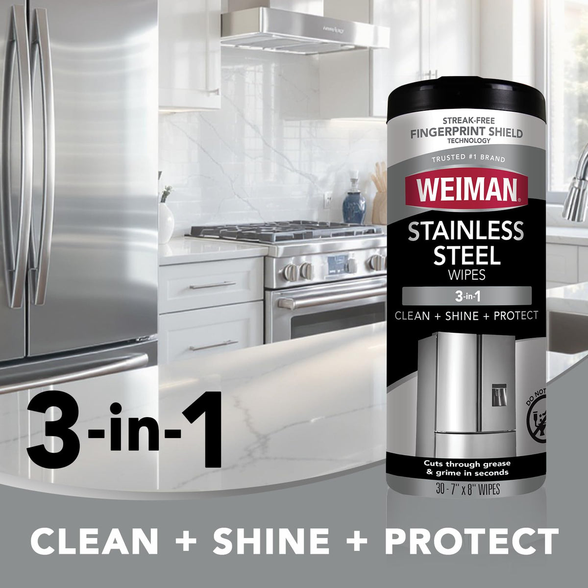 Heavy Duty Cooktop Polish & Stainless Steel Wipes