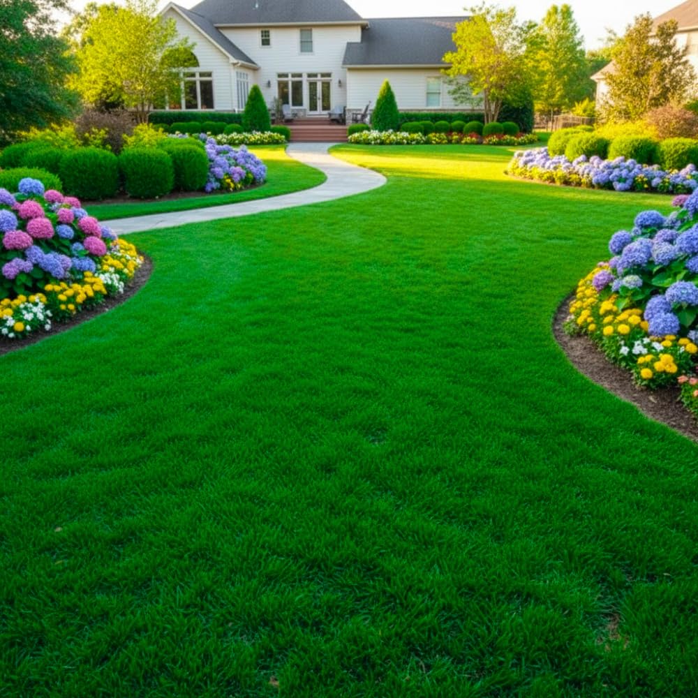 Set 20000 Zoysia Grass Seeds, Zoysia Grass Seed for Lawn, Soft Fine Ground Cover for Landscape, Yard and Walkway