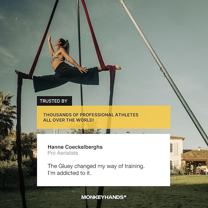 MONKEY HANDS MonkeyHands Gel Grip Pole Dance, Calisthenics, Rings, Parkour, Gymnastics, Padel, Tennis and More - High Performance - Skin Friendly, Vegan