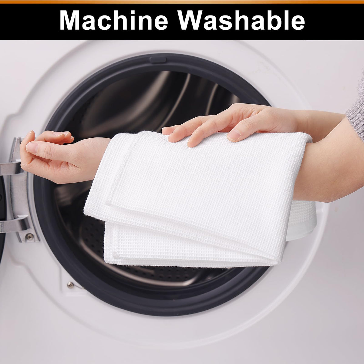 100% Cotton Waffle Weave Kitchen Towels (12 Count)