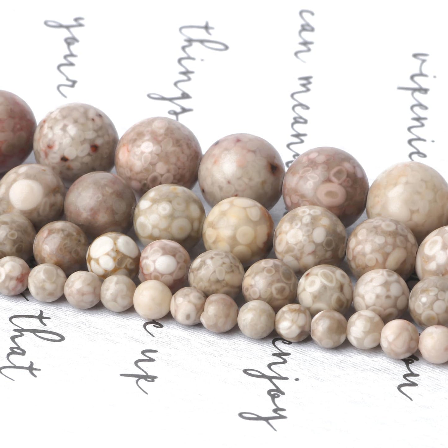 Yochus 60pcs Polish Maifanitum Beads，6mm Healing Power Natural Stone Round Loose Gemstone Beads for Jewelry Making Earring Necklace DIY Crafts