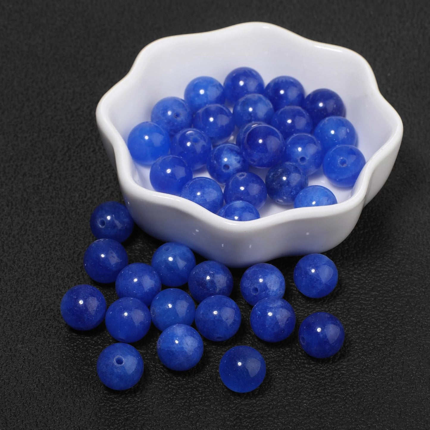 About 60pcs 6mm Natural Stone Beads Kyanite Beads Crystal Gemstone for Jewelry Making, DIY Bracelet Necklace