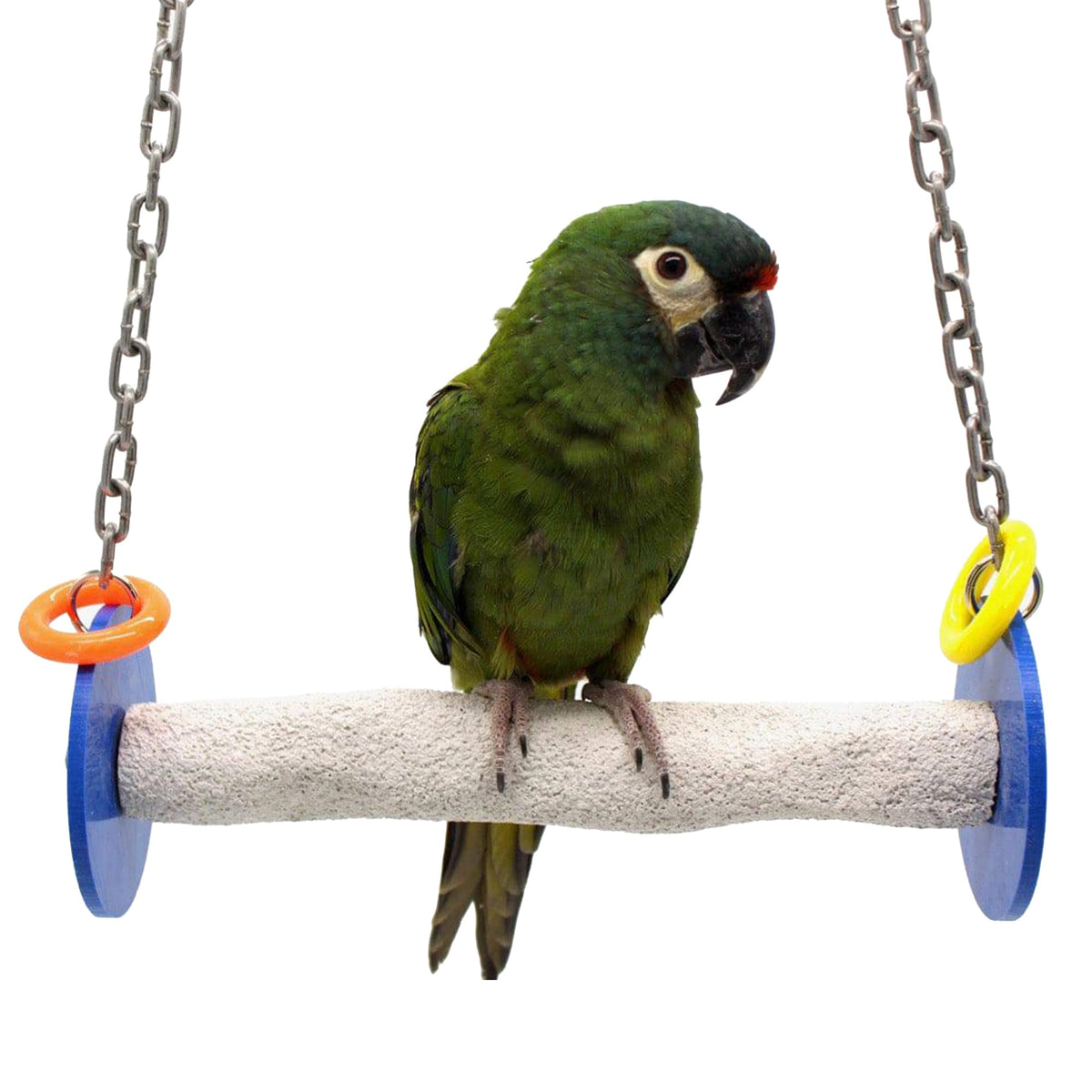 Sweet Feet and Beak Roll Bird Swing, African Grey, Medium, Blue
